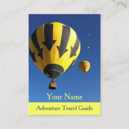 Reseguide för äventyr visitkort