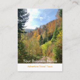 Reseguide för äventyr visitkort