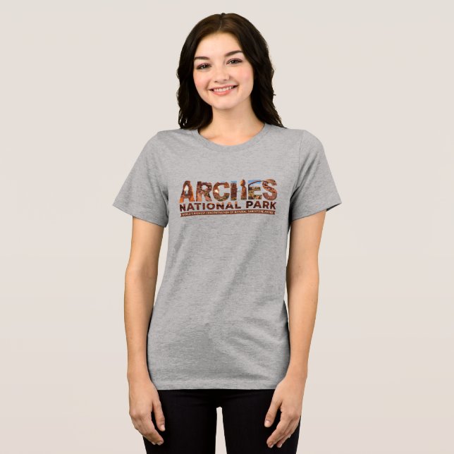 Reseguide till Arches nationalpark T Shirt (Framsida Full)