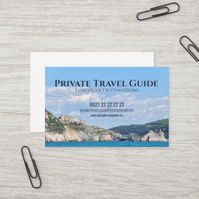 Reseguide tjänster visitkort (Fram/Back In Situ)
