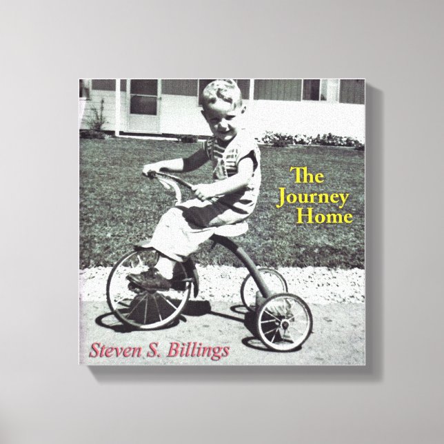 "Resehemmet" Poster på arbetsytan Canvastryck (Framsida)