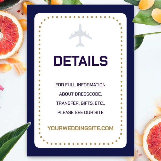 Resekalligrafi-boardingpass Bröllop Tilläggskort (Skapare uppladdad)