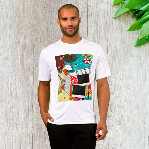 Resekollage med Iconic Landmarks Vacation T Shirt