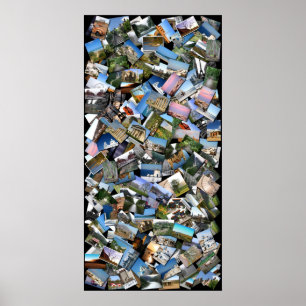 Resekollage Poster