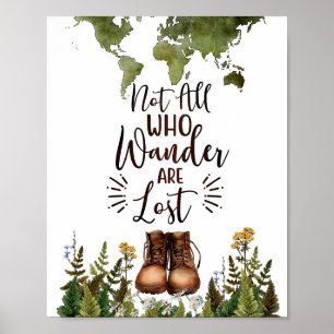Resekonst är inte alla som vill ha Borttappad Poster
