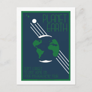 Resekort för rymden - Jord Vykort