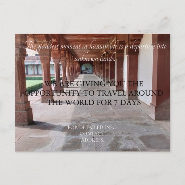 Resekort Inbjudan (Framsida)