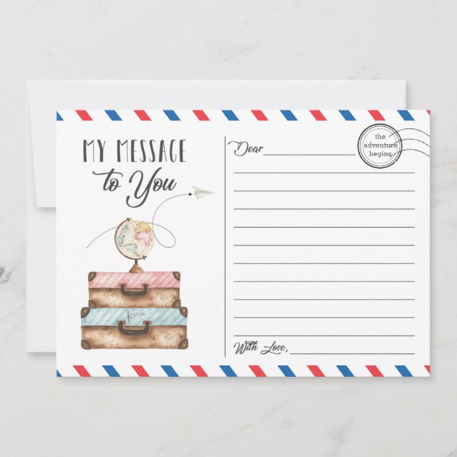 Resekort - vykort för resväskor - vykort (Framsida)