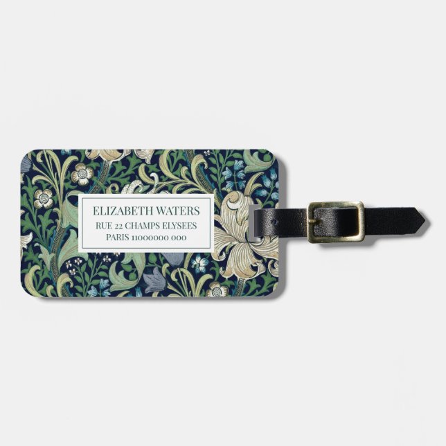 RESELAGG: WILLIAM MORRIS: BLOMMIGT BAGAGEBRICKA (Horisontell Framsida)