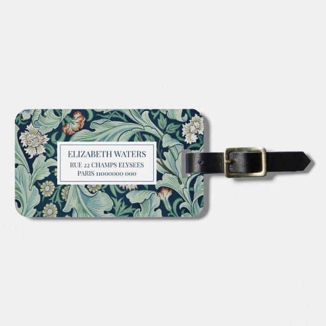 RESELAGG: WILLIAM MORRIS: BLOMMIGT BAGAGEBRICKA (Horisontell Framsida)
