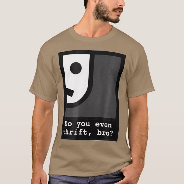 Reseller humor blomstrar i ett lustigt sparaffär t shirt (Framsida)