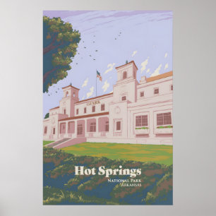 Resemal för Hot Springs National Park Poster
