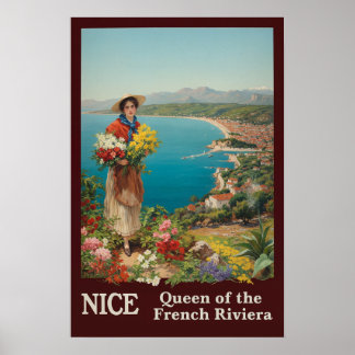 Resemal för Nice, Frankrike  Poster