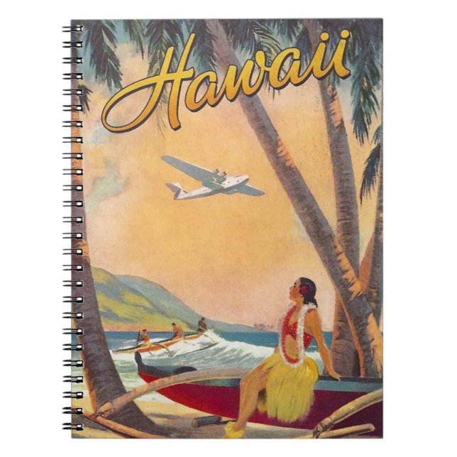 Resemål från Hawaii på resa Anteckningsbok (Framsidan)