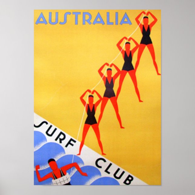 Resemål Vintage Australien Affisch (Framsidan)