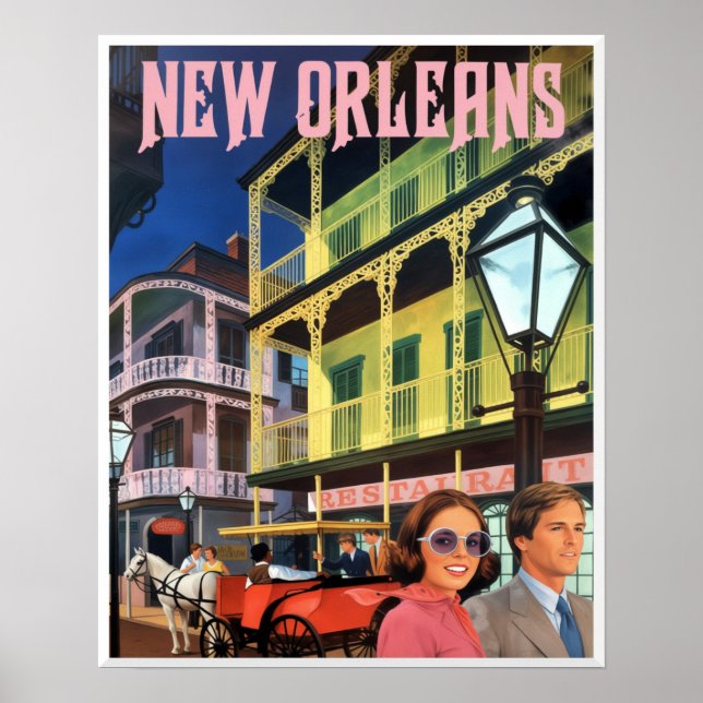 Resemalj för New Orleans Poster (Framsidan)