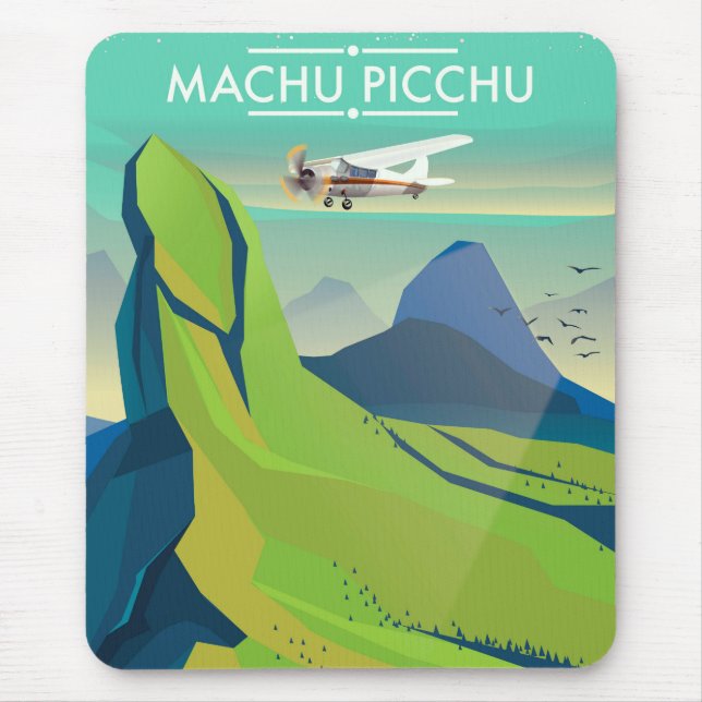 resemalloj för machu picchu flyg musmatta (Framsidan)