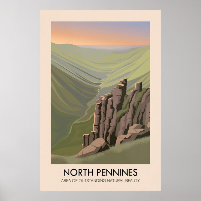 Resemålning för North Pennines AONB Poster (Framsidan)