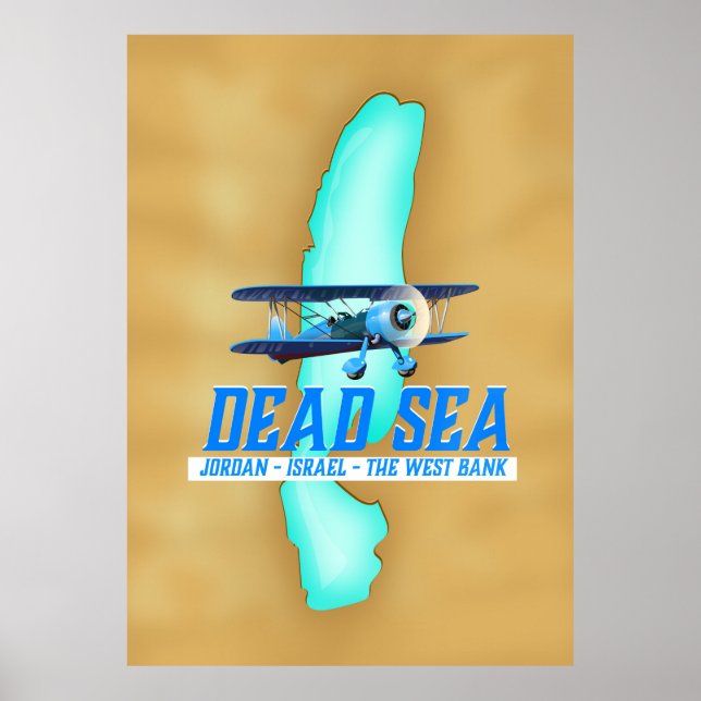 Resemålning till Döda havet-affisch Poster (Framsidan)
