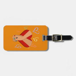 Resemedföljande bagagemärkning bagagebricka