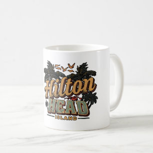 Reseminnelser från Hilton Head Islands fyr i vinta Kaffemugg