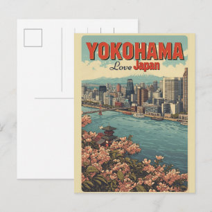 Reseminner från Yokohamas historiska Chinatown i J Vykort