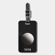 Resemönster Sport Vit Golfboll på Svart