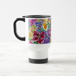 resemugg av blommigt isolerad hett och kall
