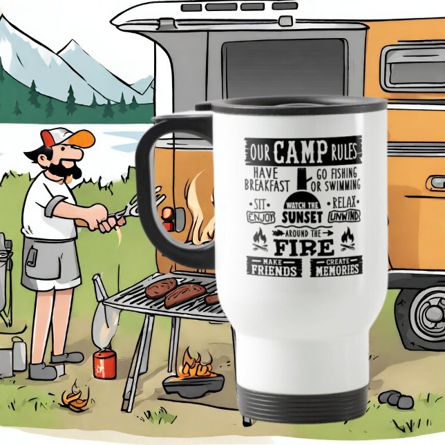 Resemugg av ord i Cute Camping regler art (Skapare uppladdad)