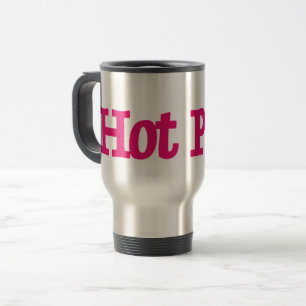 resemugg av rostfritt stål, shock rosa