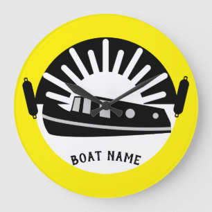 Resemugg av smalbåtskanalen Boat Living Doormat Tr Stor Klocka