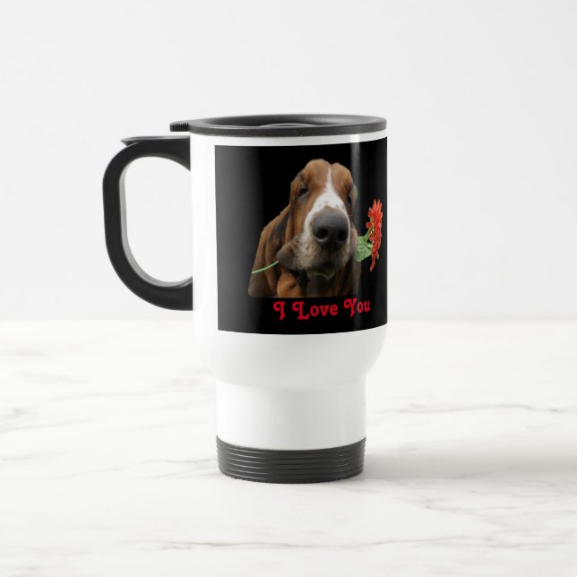Resemugg Basset Hounds with Flowers (Vänster)