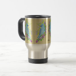 Resemugg / Blå lyckofåglar