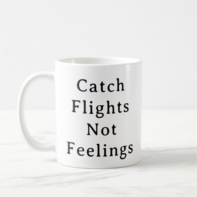 Resemugg - Fångstflyg utan matarnota Kaffemugg (Vänster)