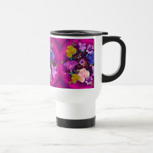 Resemugg för Blommigt av Rosa Abstrakt