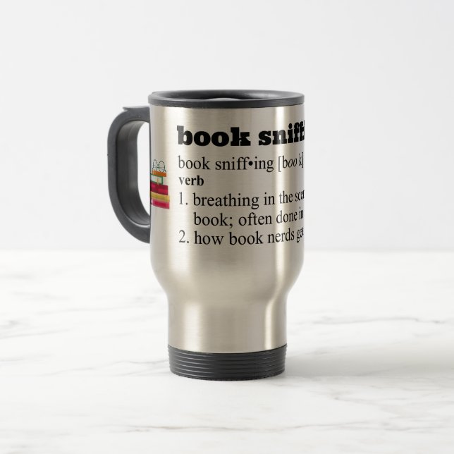 Resemugg för bok vid värmeavskiljning (Framsida vänster)