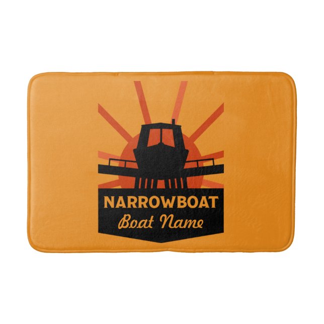 Resemugg för gåvor från smalbåtar och kanalbåtar badrumsmatta (Framsidan)