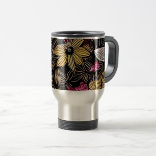 Resemugg för isolerad blommigt