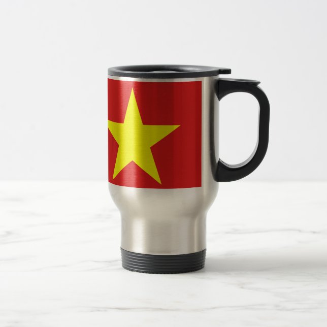 Resemugg för Vietnams Flagga Gult Star (Höger)