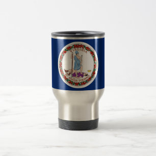 Resemugg med delstaten Virginia Flagga - Förenta s