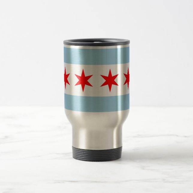 Resemugg med Flagga av Chicago - USA (Center)