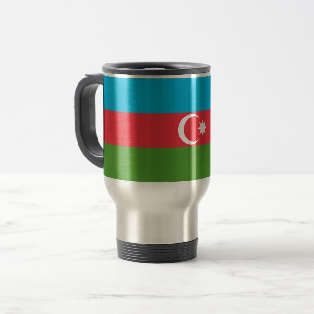 Resemugg med Flagga Azerbajdzjan (Framsida vänster)