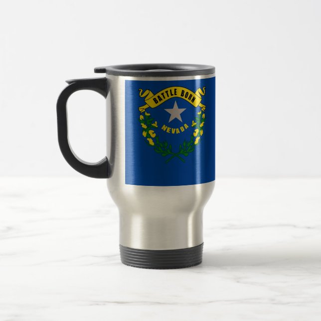 Resemugg med Flagga Nevada State - USA (Vänster)