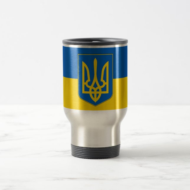 Resemugg med Flagga Ukraina (Center)