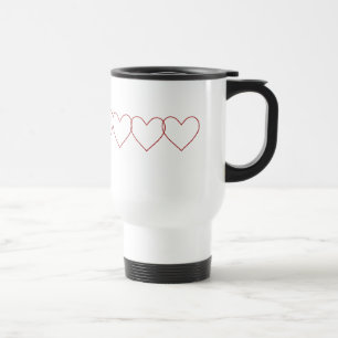 Resemugg med röda hörn