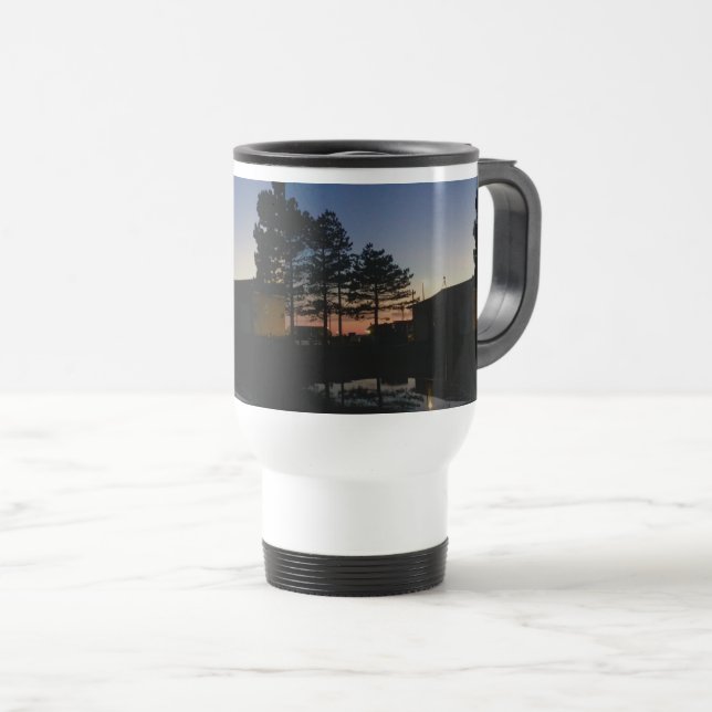 Resemugg med solnedgångsfoto med gräs (Framsida höger)