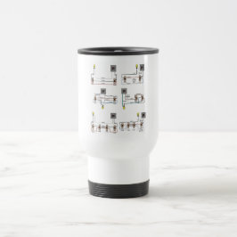 Resemugg med switchdiagram för elektriker
