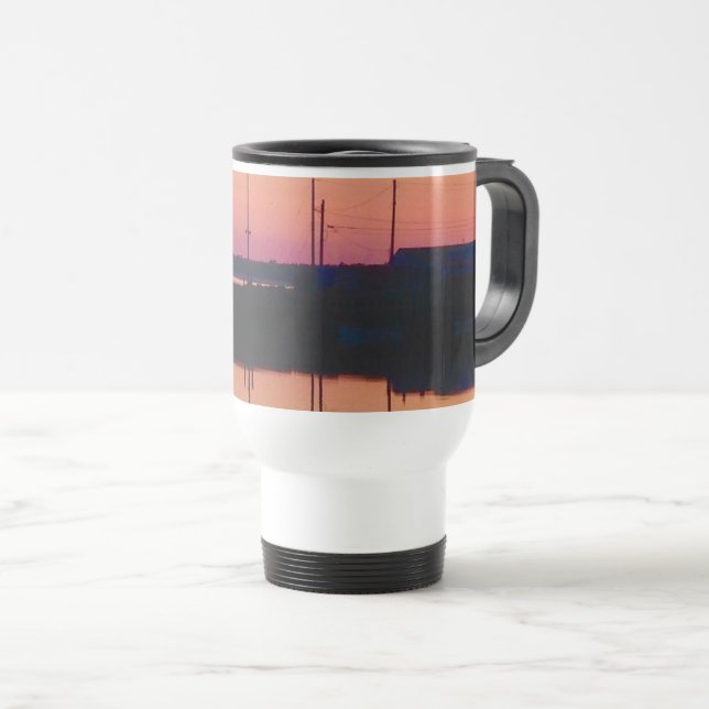Resemugg med vackert solnedgång (Framsida höger)