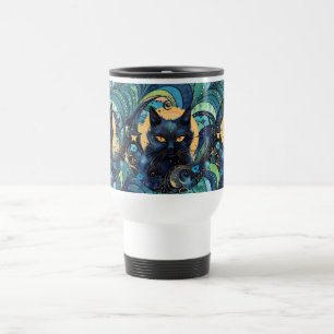 Resemuggen Black Cat och Celestial Måne Resemugg