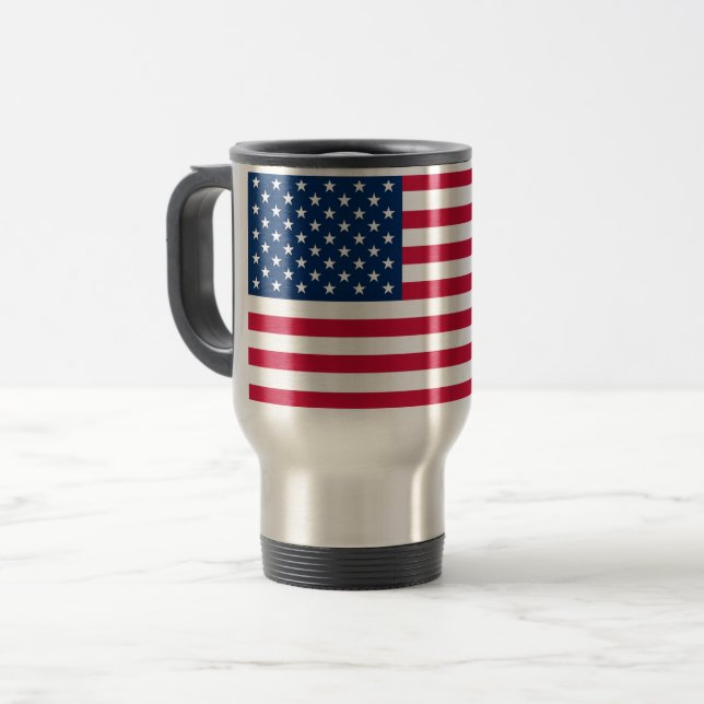 Resemuggen USA flagga - Patriotisk Resemugg (Framsida vänster)